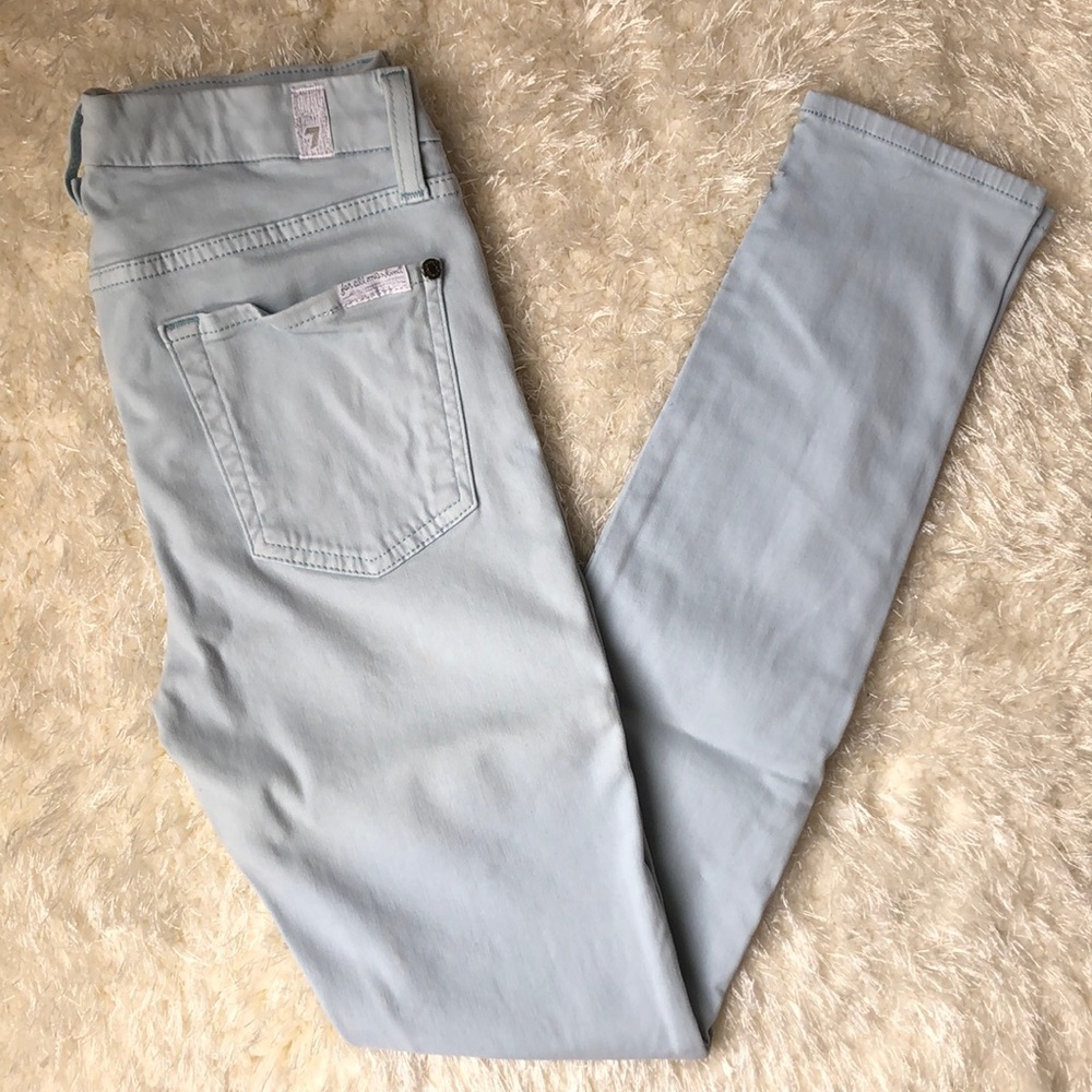 7 For All Mankind Mid Rise Skinny Jeans